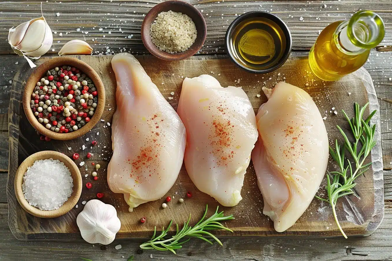 Low carb air fryer chicken breast cooked to perfection