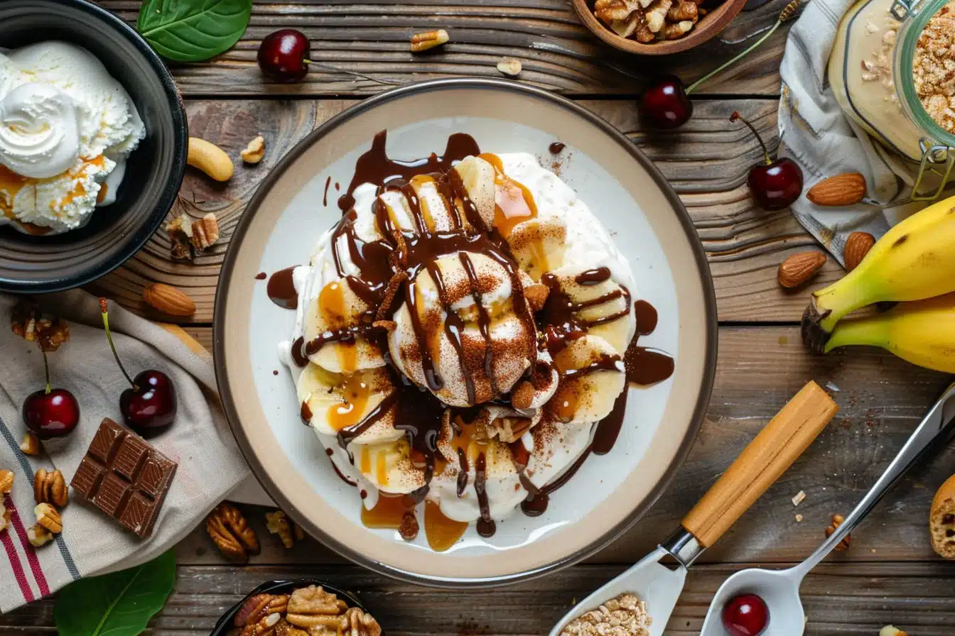 Air Fryer Banana Split