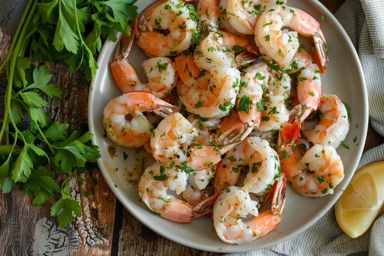 Air Fryer Garlic Butter Shrimp