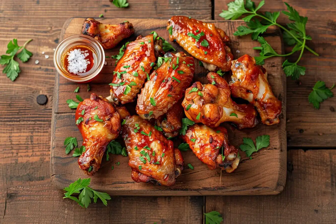 Air Fryer Honey BBQ Chicken Wings