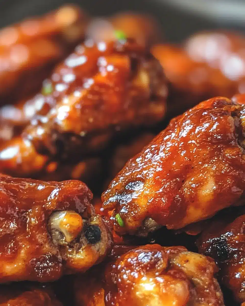 Air Fryer Honey BBQ Chicken Wings