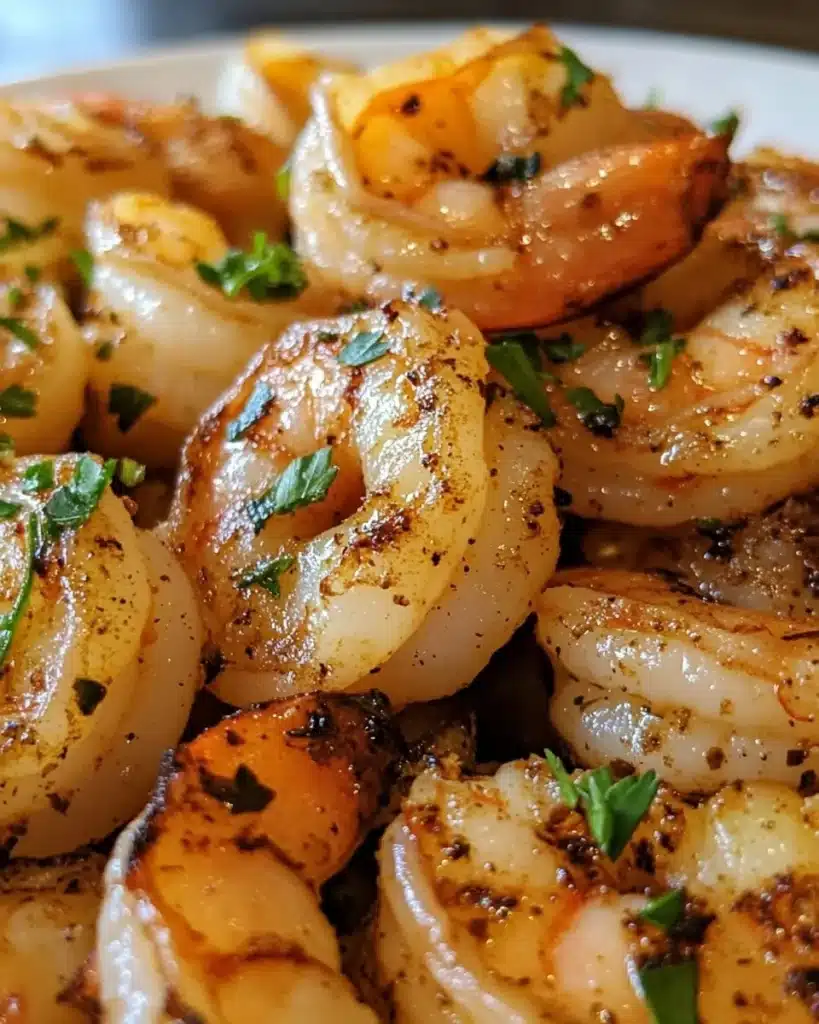 Deliciously crispy Air Fryer Shrimp served on a plate with dipping sauce.