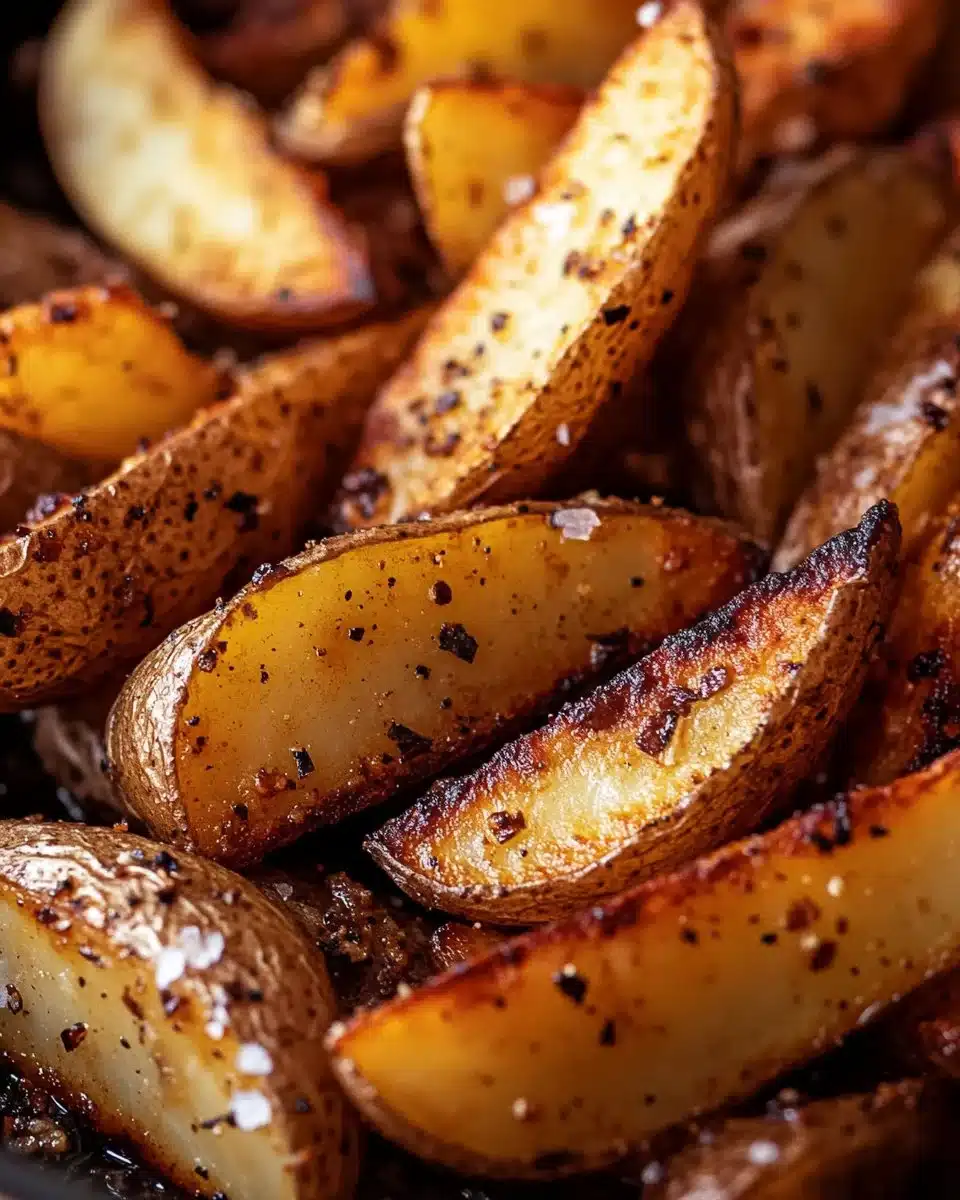 Delicious air fryer potato wedges served with dipping sauce