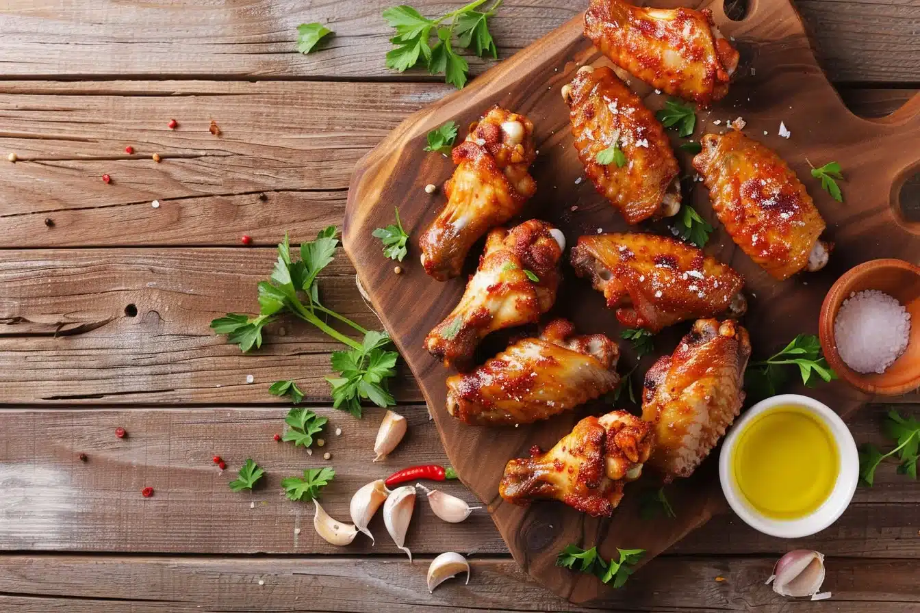 The BEST Air Fryer Garlic Parmesan Wings (Ready in 20 Minutes!)