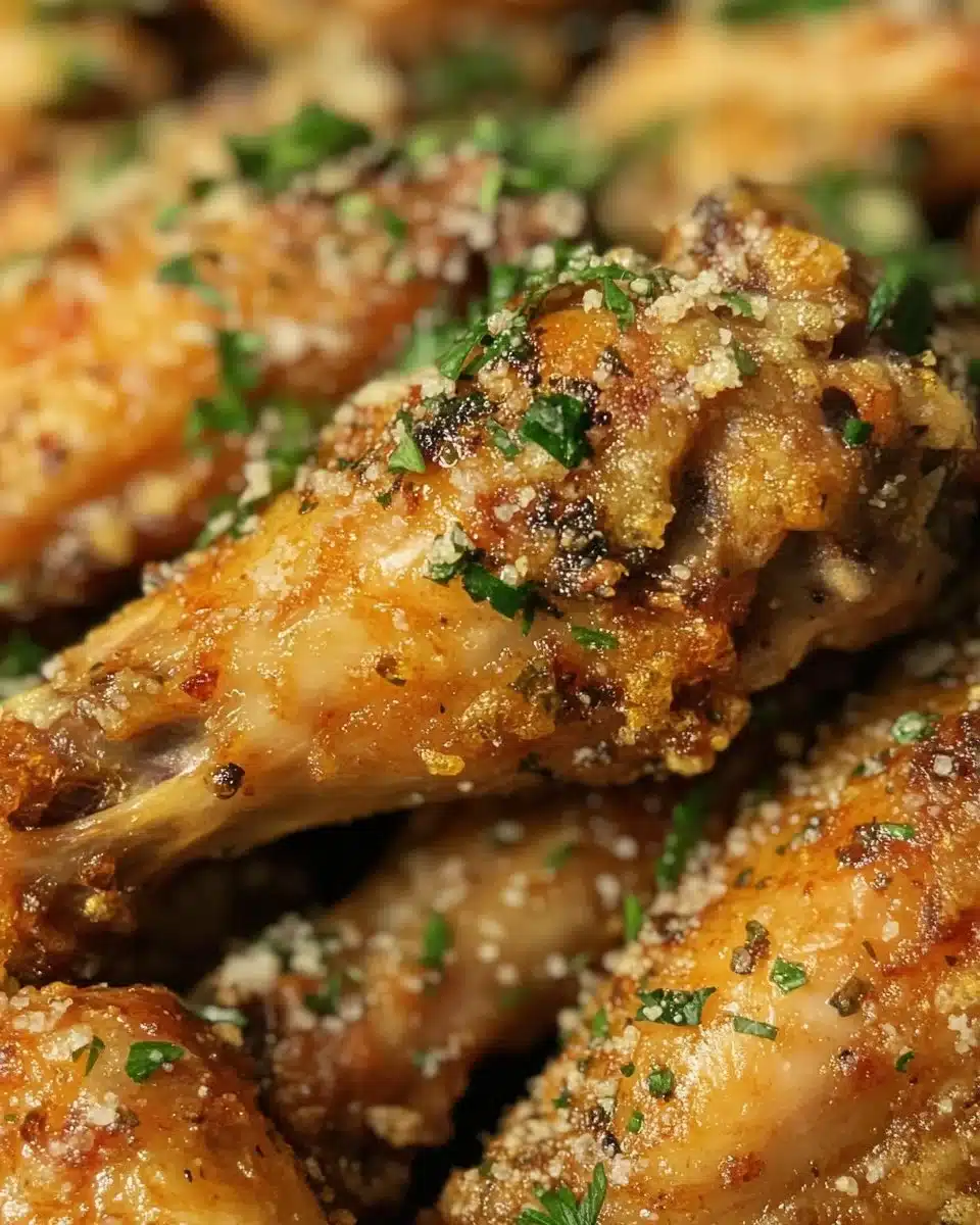 The BEST Air Fryer Garlic Parmesan Wings (Ready in 20 Minutes!)
