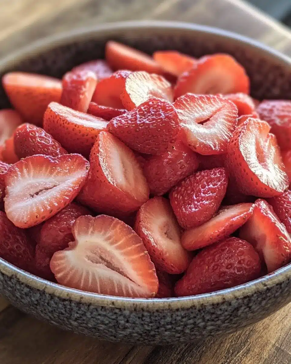 Air Fryer Dehydrated Strawberries