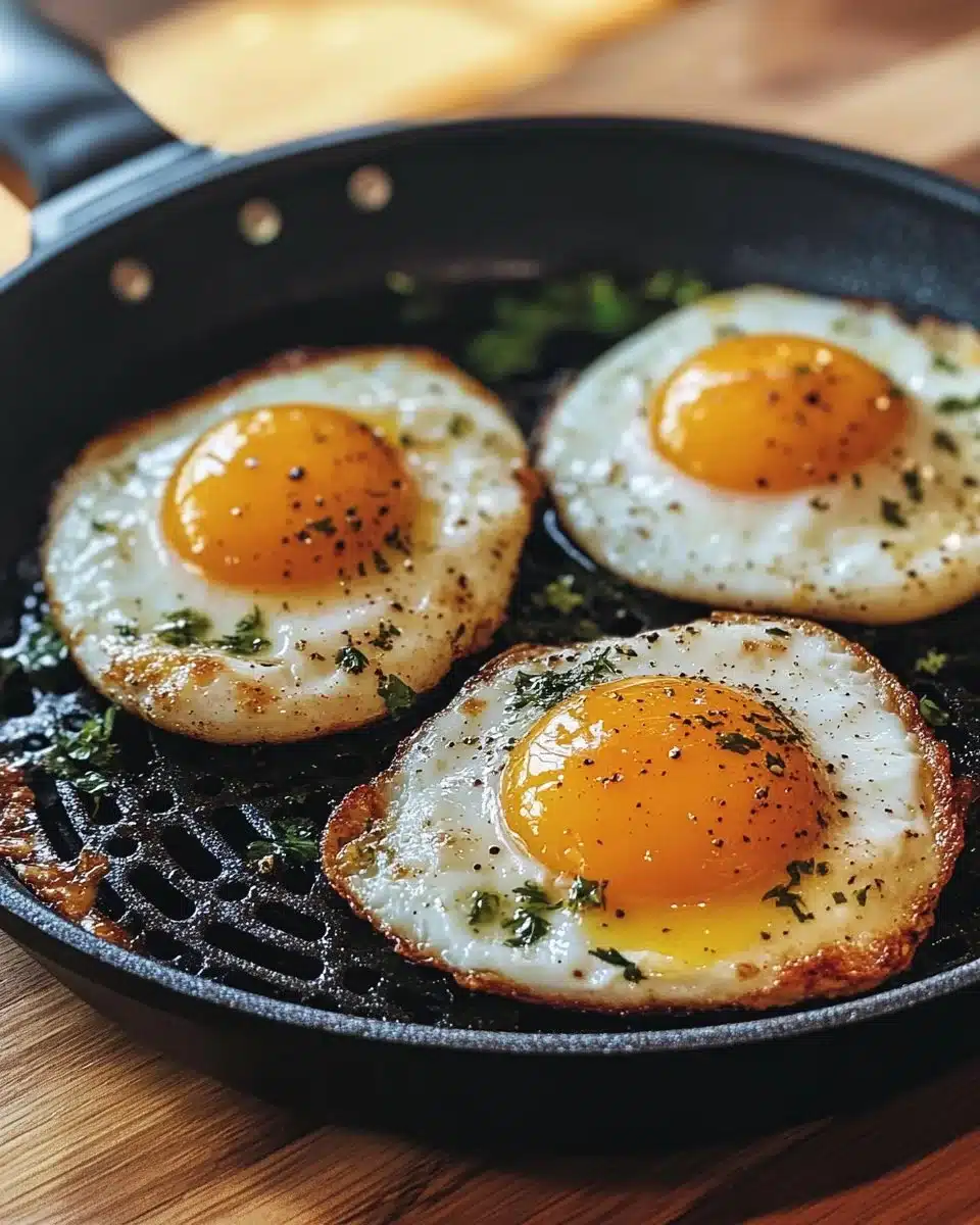 Perfectly cooked Air Fryer Eggs in a bowl