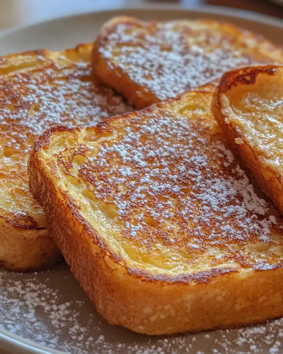 Delicious Air Fryer French Toast served with syrup and berries.