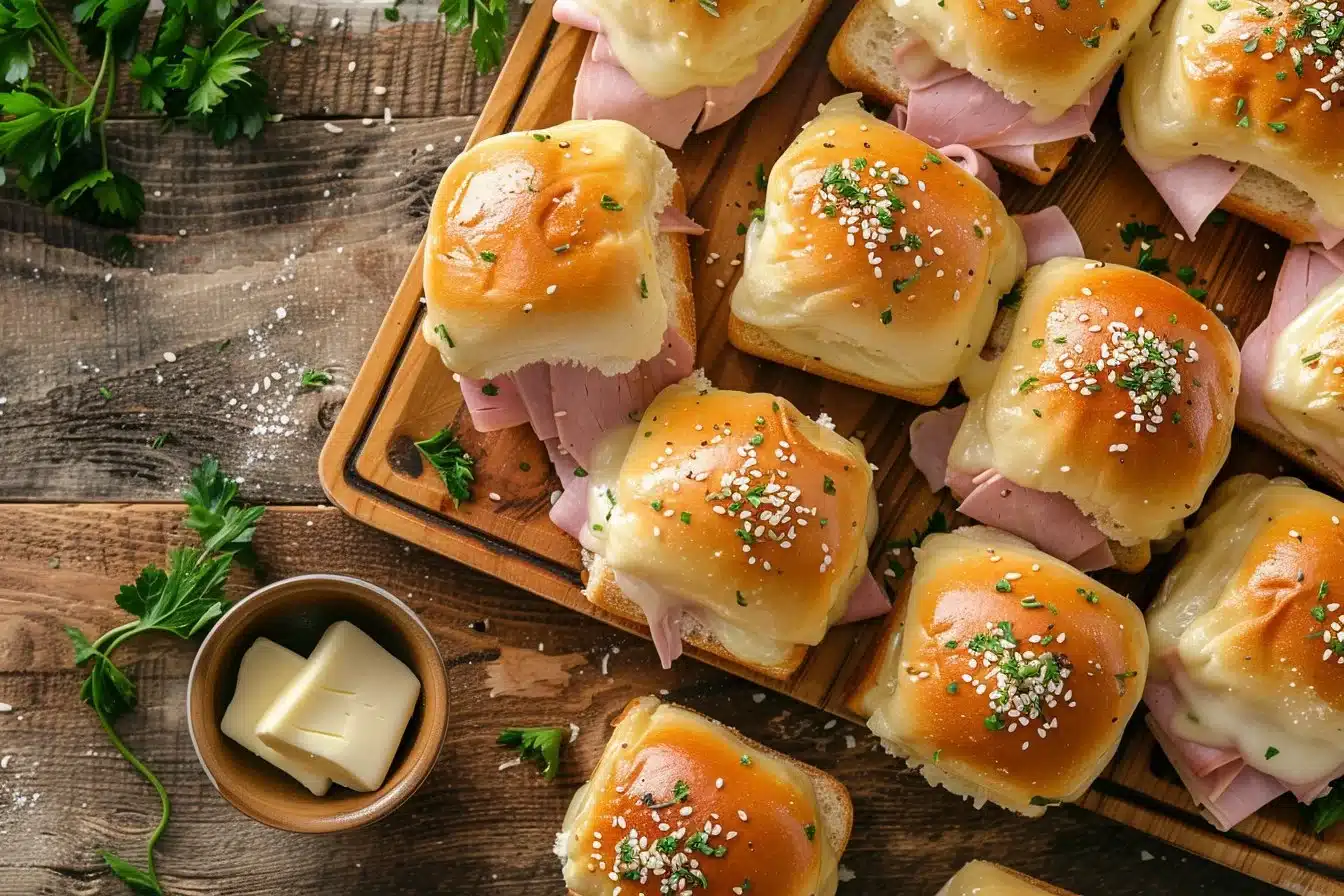 Air Fryer Ham and Cheese Sliders