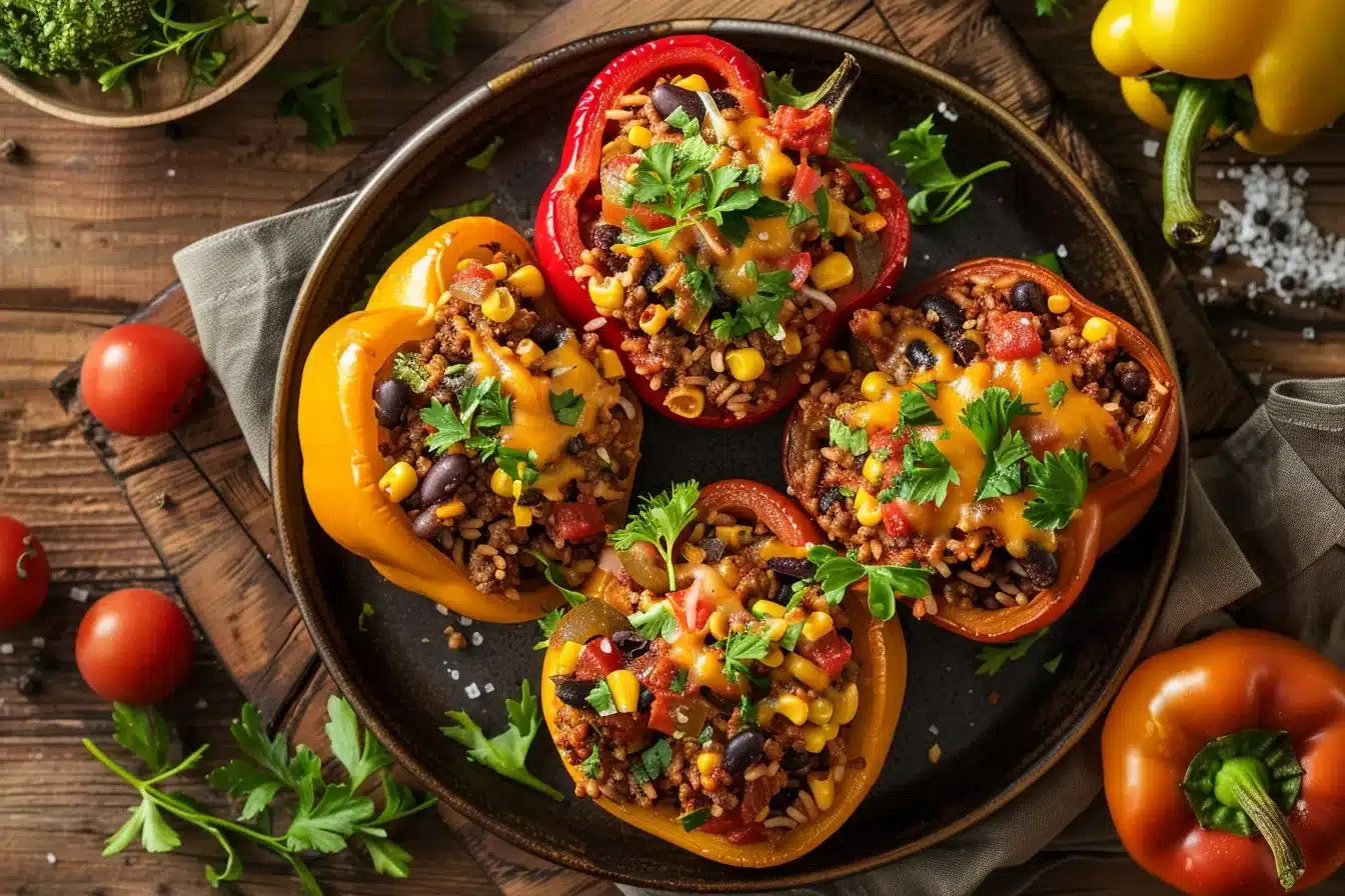 Air Fryer Mexican Stuffed Peppers