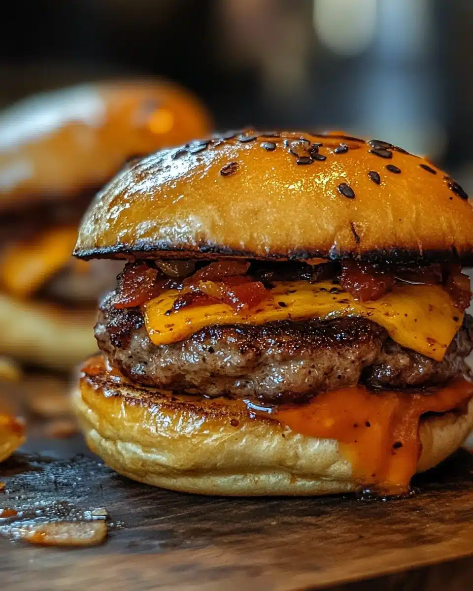 Delicious Air Fryer Sliders served on a platter with toppings