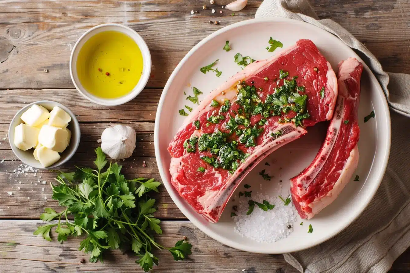 Air Fryer Steaks with Garlic Butter