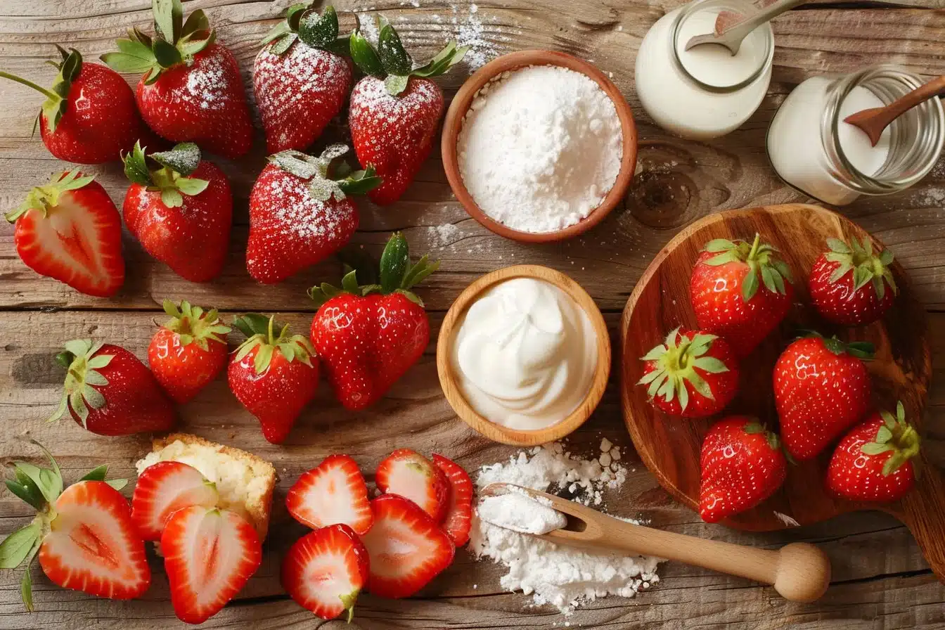 Air Fryer Strawberry Shortcake
