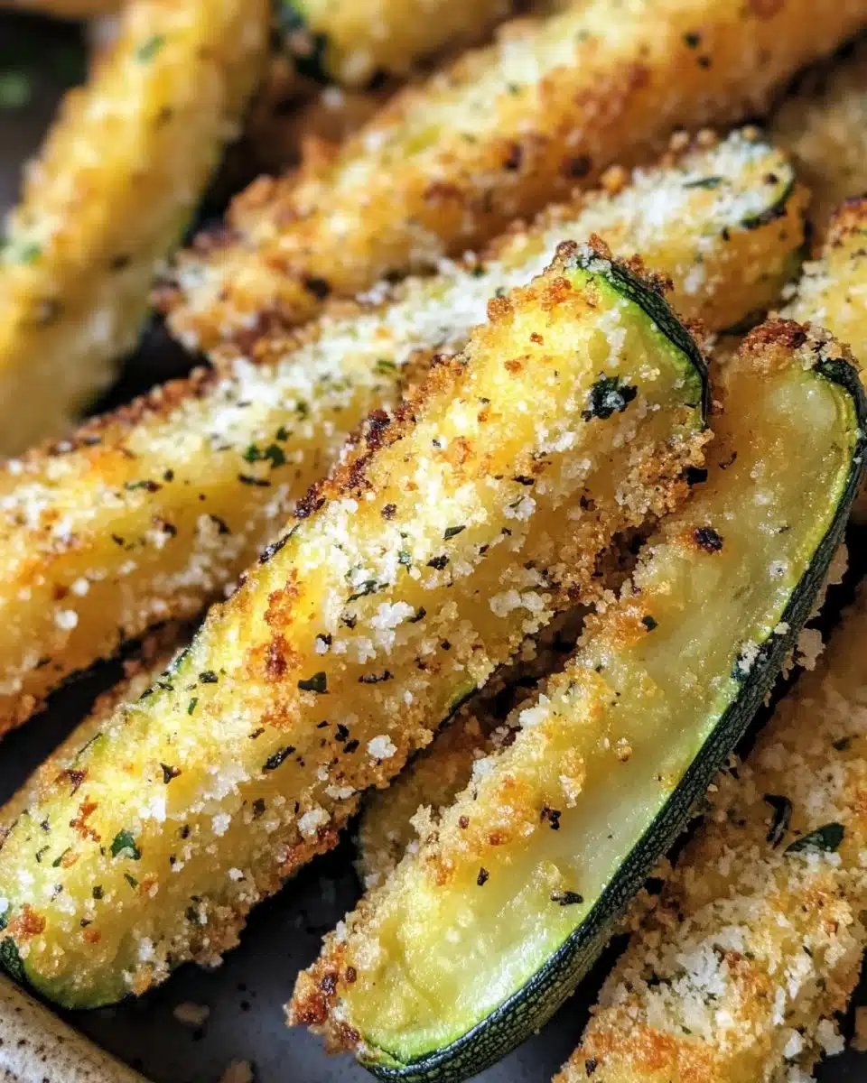 Crispy Air Fryer Parmesan Zucchini Fries in 20 Minutes