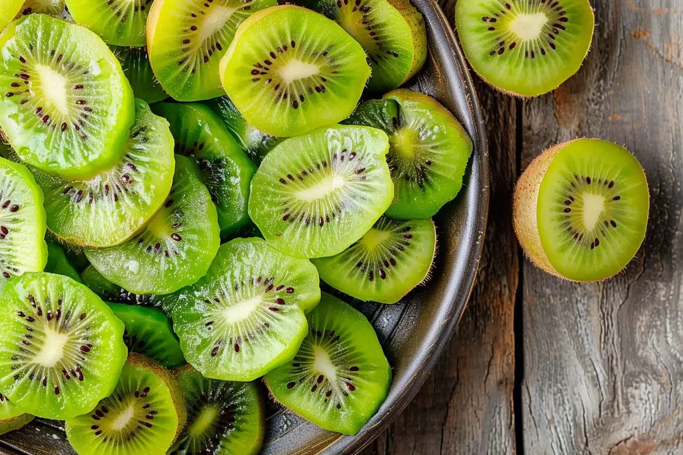 Easy Air Fryer Kiwi Chips