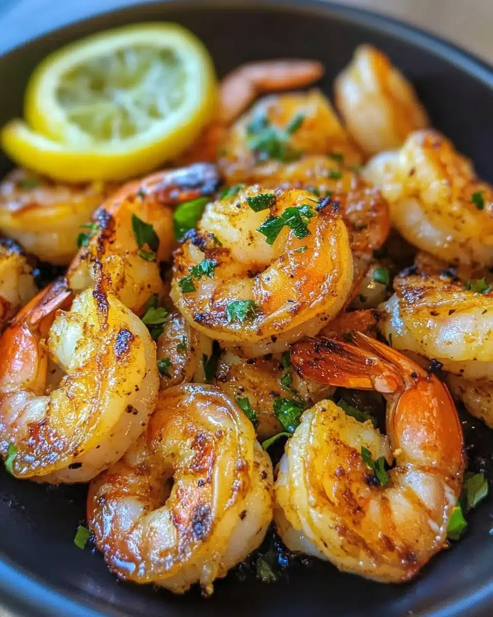 Easy Air Fryer Lemon Garlic Shrimp