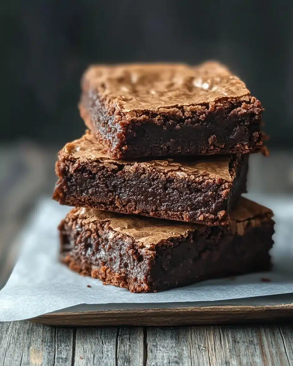 Delicious Nutella brownie topped with melted chocolate and hazelnuts
