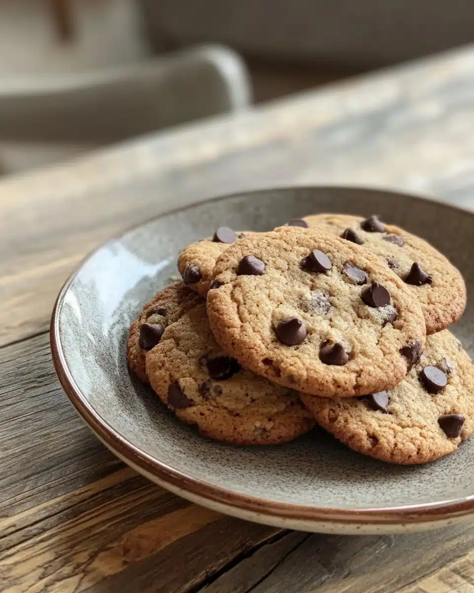 Vegan Chocolate Chip Air Fryer Cookies