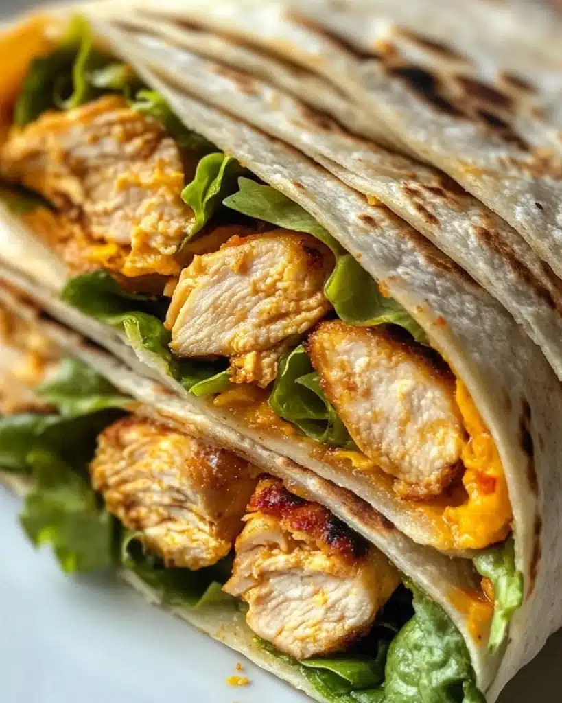 Crispy Air Fryer Chicken Wraps Under 300 Calories