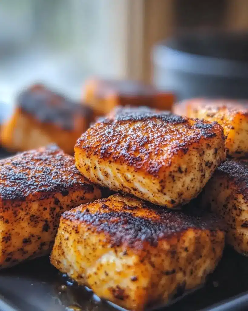 Crispy Air Fryer Salmon Bites in 10 Minutes
