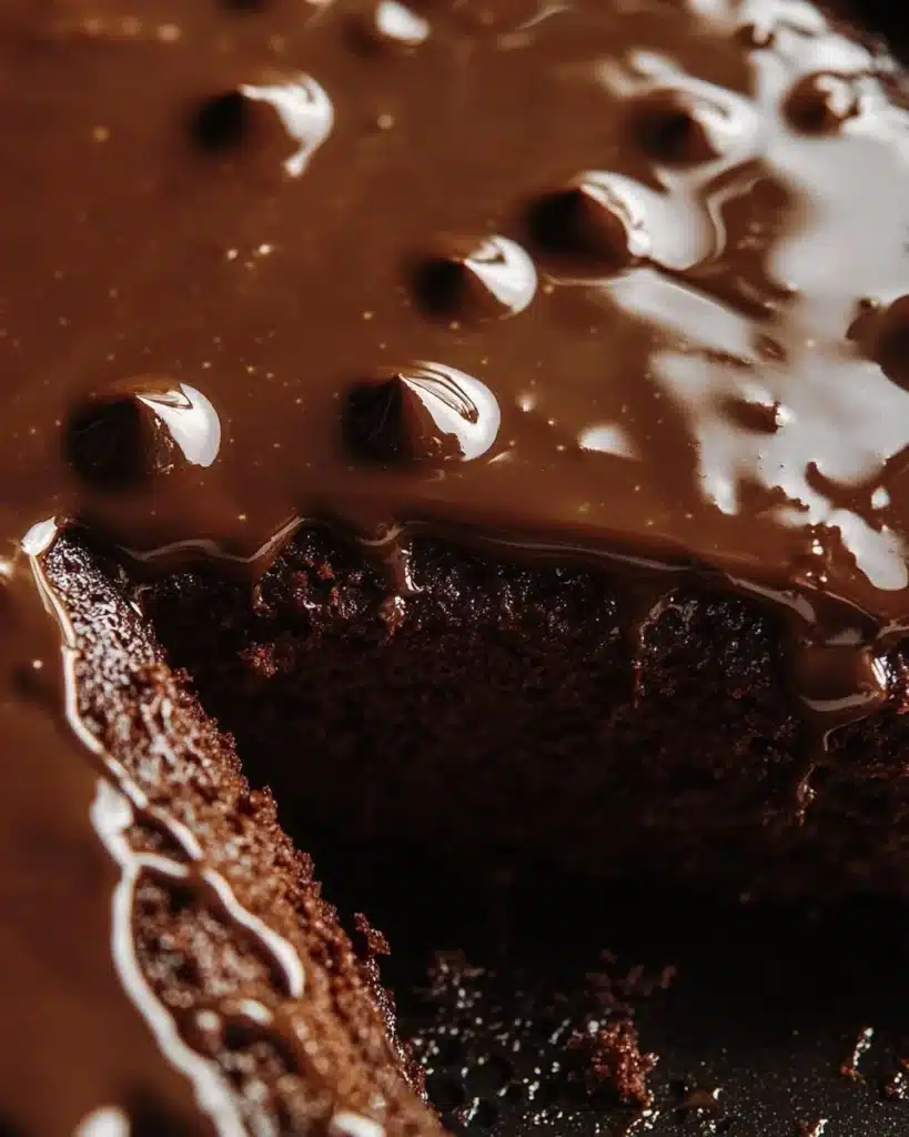 Delicious Minute Air Fryer Chocolate Cake ready to serve on a plate.