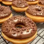 Minute Air Fryer Vegan Donuts on a plate ready to serve