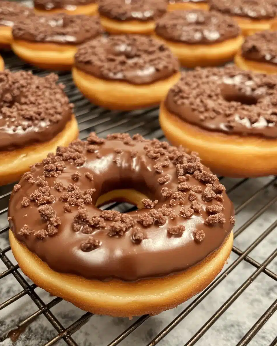 Home 22 Minute Air Fryer Vegan Donuts on a plate ready to serve